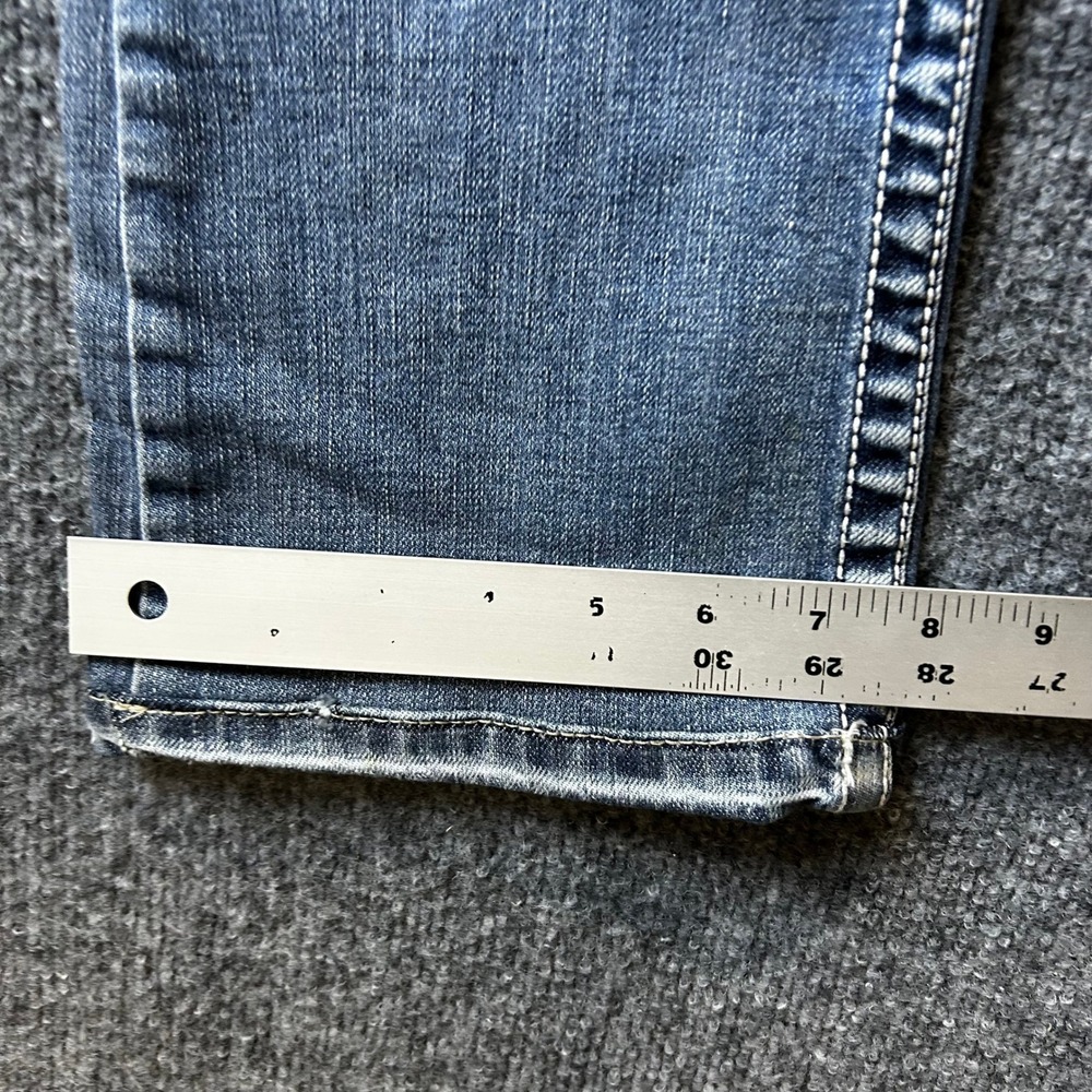 L.A. Idol Jeans Womens Size 3 Blue Rhinestone Embellished Slim Fit Distressed - Picture 5 of 10